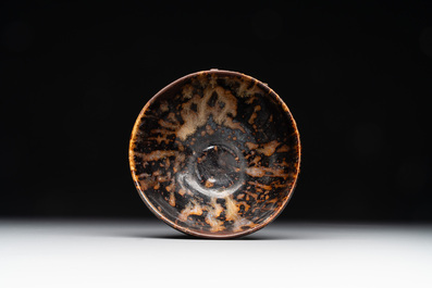 A Chinese Jizhou tortoiseshell-glazed tea bowl, Southern Song