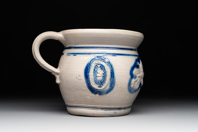 A varied collection of 10 Westerwald stoneware jugs, 17th C. and later