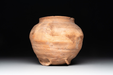 A collection of five German proto stoneware jugs and a vessel, 14th C.