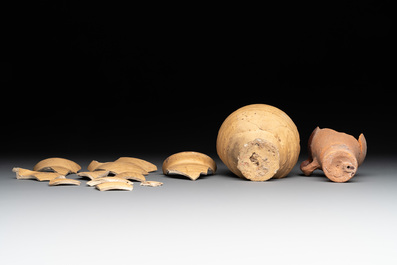 A 26-piece study collection of ceramics, a.o. Low Countries, Germany, Vietnam and Egypt, 13th C. and later