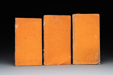 Collection of ten Chinese books about Taoism and an album after Giuseppe Castiglione (郎世寧, 1688-1766): 'One Hundred Horses,' 20th C.