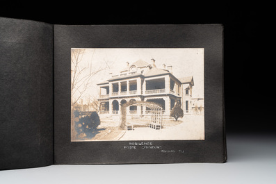 A photo album with the architectural inventory of the German enclave in Jinan (Tsinan Fou - Kai Fengou), 20th C.