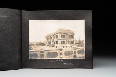 A photo album with the architectural inventory of the German enclave in Jinan (Tsinan Fou - Kai Fengou), 20th C.