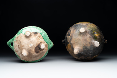 14 green, yellow and brown-glazed pottery wares, Western Europe, 16th C. and later