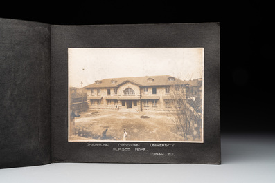 A photo album with the architectural inventory of the German enclave in Jinan (Tsinan Fou - Kai Fengou), 20th C.