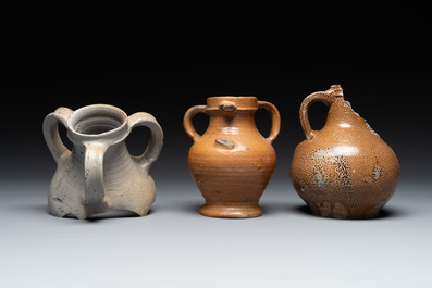 A study collection of German stoneware, 16/17th C.