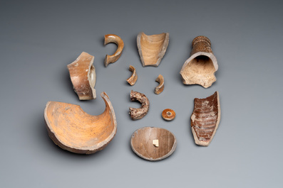 A study collection of German stoneware, 16/17th C.
