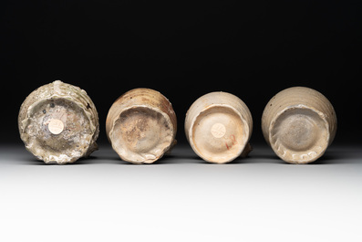 A collection of 9 German stoneware jugs, 16th C. and later