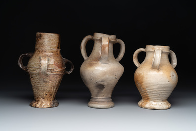 A study collection of German stoneware, 16/17th C.