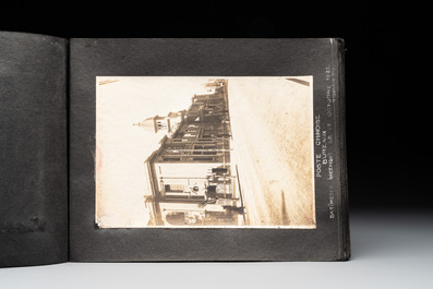 A photo album with the architectural inventory of the German enclave in Jinan (Tsinan Fou - Kai Fengou), 20th C.