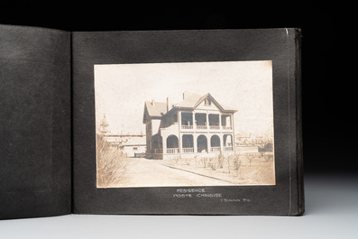 A photo album with the architectural inventory of the German enclave in Jinan (Tsinan Fou - Kai Fengou), 20th C.