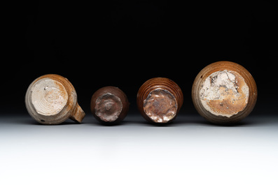 Six German stoneware jugs and mugs, 15/16th C.