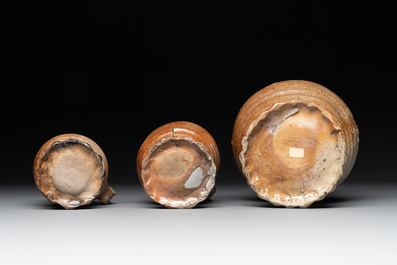 A collection of 10 German stoneware mugs, 14/16th C.