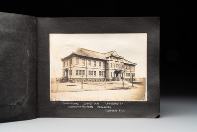 A photo album with the architectural inventory of the German enclave in Jinan (Tsinan Fou - Kai Fengou), 20th C.