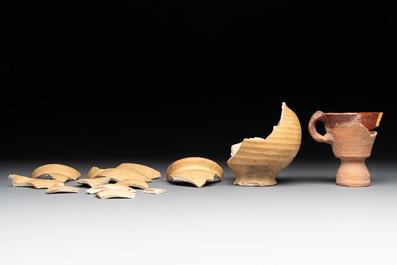 A 26-piece study collection of ceramics, a.o. Low Countries, Germany, Vietnam and Egypt, 13th C. and later