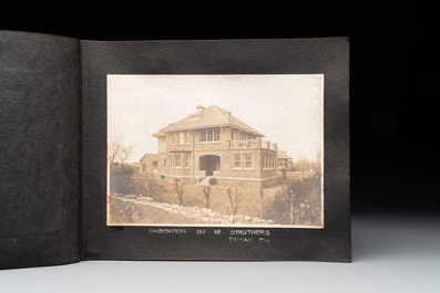 A photo album with the architectural inventory of the German enclave in Jinan (Tsinan Fou - Kai Fengou), 20th C.