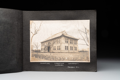 A photo album with the architectural inventory of the German enclave in Jinan (Tsinan Fou - Kai Fengou), 20th C.
