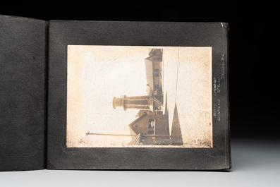 A photo album with the architectural inventory of the German enclave in Jinan (Tsinan Fou - Kai Fengou), 20th C.