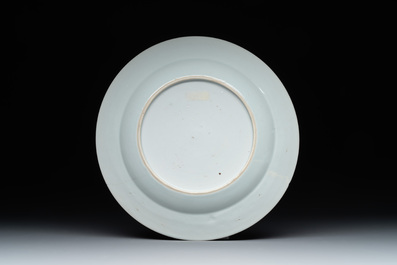 A varied collection of 13 Chinese famille rose, blue and white wares, Transitional period/19th C.