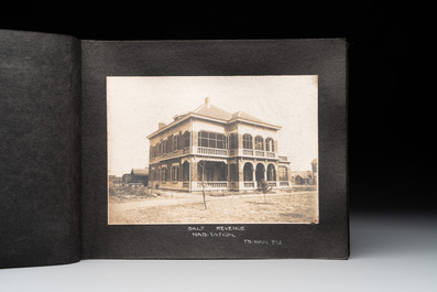 A photo album with the architectural inventory of the German enclave in Jinan (Tsinan Fou - Kai Fengou), 20th C.
