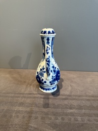 A Chinese blue and white 'nude figure' jug and cover, Kangxi, ca. 1680