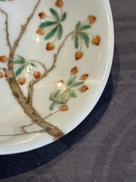 A Chinese famille verte 'goji' bowl, Daoguang mark, 20th C.