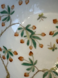 A Chinese famille verte 'goji' bowl, Daoguang mark, 20th C.