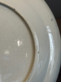 A pair of rare Chinese Canton famille rose armorial plates with the arms of Wight, ca. 1810