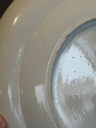 A pair of rare Chinese Canton famille rose armorial plates with the arms of Wight, ca. 1810