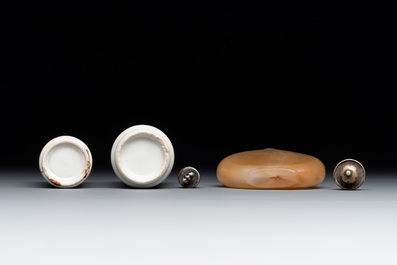 A collection of seven Chinese snuff bottles, 19/20th C.