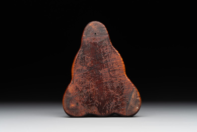 A rare Chinese bronze incense burner and cover in the shape of Liu Hai and a three legged toad, Ming