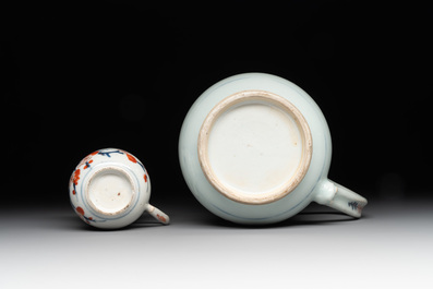 A collection of five Chinese Imari-style wares and one Canton famille rose cup, Kangxi/Qianlong