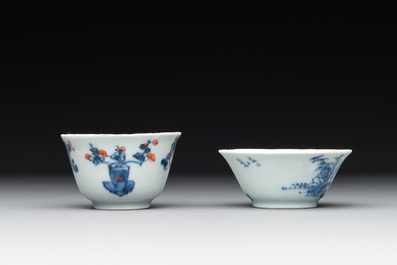 A collection of 22 Chinese blue, white and polychrome wares, Yongzheng and Ruo Shen Zhen Cang 若深珍藏 mark, Kangxi and later