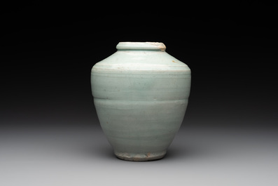 A collection of five Chinese celadon wares, Ming and later