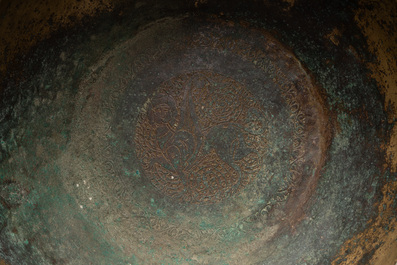 An engraved Khorasan bronze bowl, Iran, 12th C.