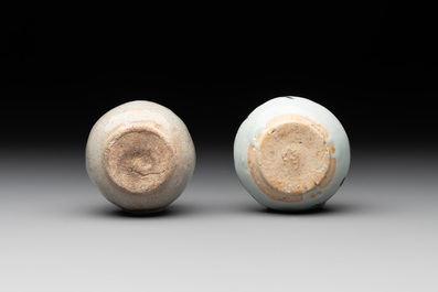 A collection of five Chinese blue and white jarlets, Yuan