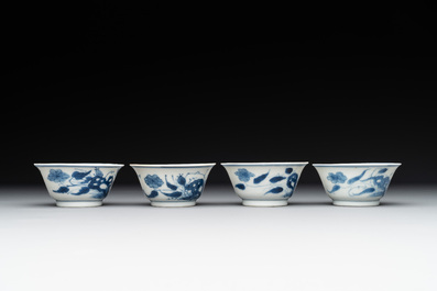 A collection of 22 Chinese blue, white and polychrome wares, Yongzheng and Ruo Shen Zhen Cang 若深珍藏 mark, Kangxi and later