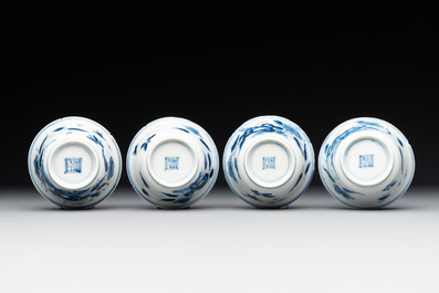 A collection of 22 Chinese blue, white and polychrome wares, Yongzheng and Ruo Shen Zhen Cang 若深珍藏 mark, Kangxi and later
