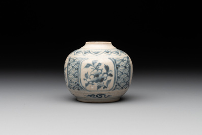A collection of five Chinese blue and white jarlets, Yuan