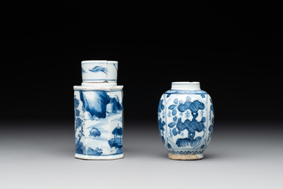 A collection of 22 Chinese blue, white and polychrome wares, Yongzheng and Ruo Shen Zhen Cang 若深珍藏 mark, Kangxi and later