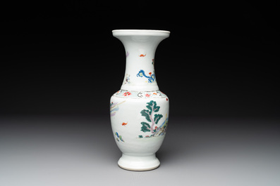 A fine Chinese famille rose 'magu' vase, Yongzheng