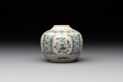 A collection of five Chinese blue and white jarlets, Yuan