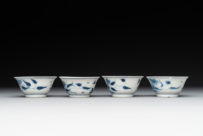 A collection of 22 Chinese blue, white and polychrome wares, Yongzheng and Ruo Shen Zhen Cang 若深珍藏 mark, Kangxi and later