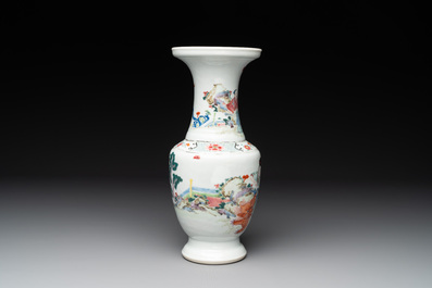 A fine Chinese famille rose 'magu' vase, Yongzheng
