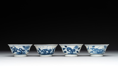 A collection of 22 Chinese blue, white and polychrome wares, Yongzheng and Ruo Shen Zhen Cang 若深珍藏 mark, Kangxi and later