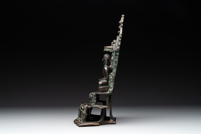 A copper alloy Jain shrine, Western India, 18/19th C.