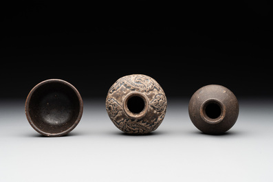 A collection of 11 Chinese and South-East Asian monochrome wares, 15th C. and later