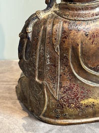 A Chinese bronze Guanyin, Ming