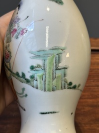 Two Chinese famille rose vases, Ju Ren Tang 居仁堂 mark, 19/20th C.