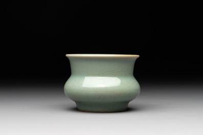 A Chinese Longquan celadon jardini&egrave;re, zhadou, Song